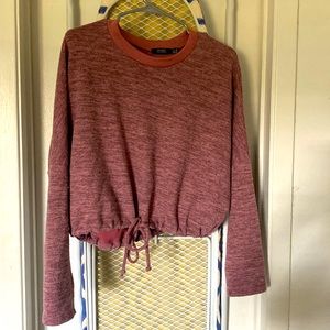 Mauve crop sweater